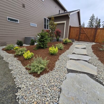 Small Bed to the Left Flagstone Right